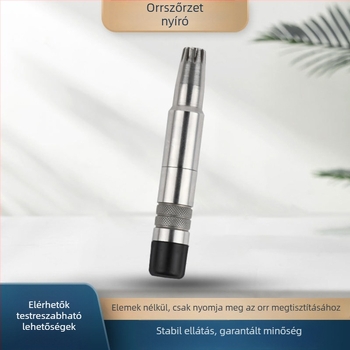 Orrszál-trimmelő – rozsdamentes acél penge, hordozható, teljesen mosható, éles vágóél