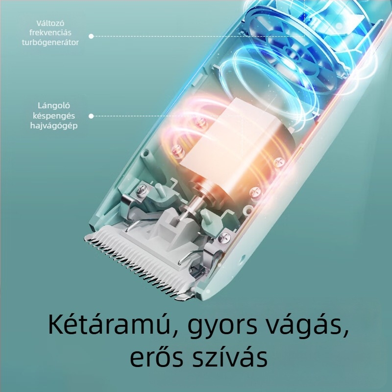 HK988 Újratölthető babahajvágó automatikus szívóval