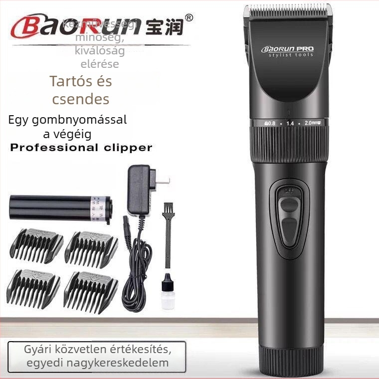 Baorun X7 Hajvágó – Dualis tápellátás (töltés/ hálózati), 8W, kerámiapenge, leválasztható, mosható penge
