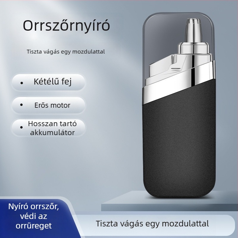 Orrszőr nyíró, elektromos, újratölthető, mosható, beépített akkumulátorral