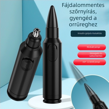 Elektromos orrszőrnyíró nőknek és férfiaknak, csere- és mosható pengefejjel, beépített akkumulátorral, 100–300 mAh, üzemidő több mint 7 nap