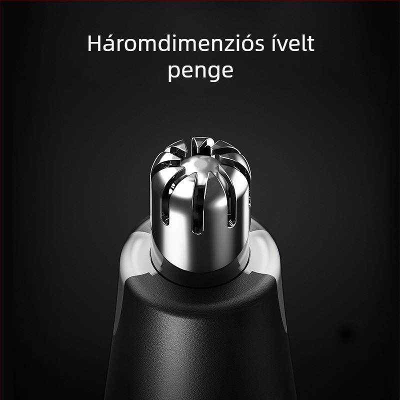 RESUXI hajvágó készlet orr-szőr trimmel, elektromos, vízálló, rozsdamentes acél pengék, vászon táska