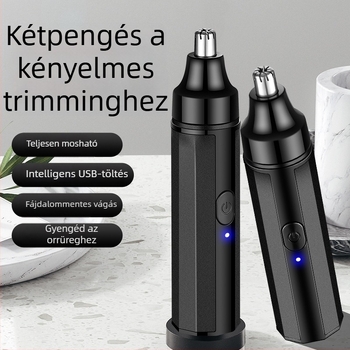 Geelyilai 5056 Orrszálnyíró – Újratölthető, Beépített akkumulátor, Vízben mosható leválasztható penge, Akkumulátor kapacitás 100–300 mAh, Több mint 30 napos üzemidő