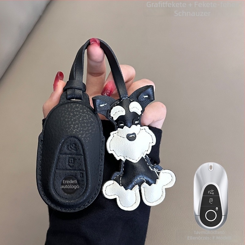 Mercedes-Benz kulcsfedél juhbőrből, exkluzív stílus, kód 0001