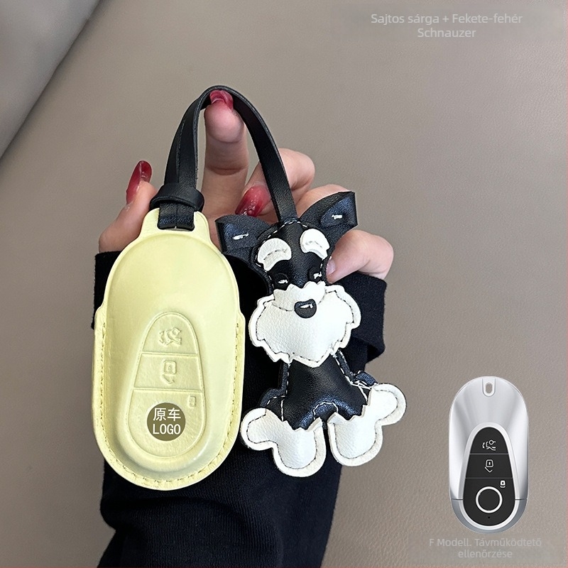 Mercedes-Benz kulcsfedél juhbőrből, exkluzív stílus, kód 0001