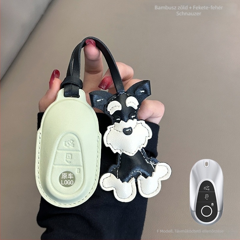 Mercedes-Benz kulcsfedél juhbőrből, exkluzív stílus, kód 0001