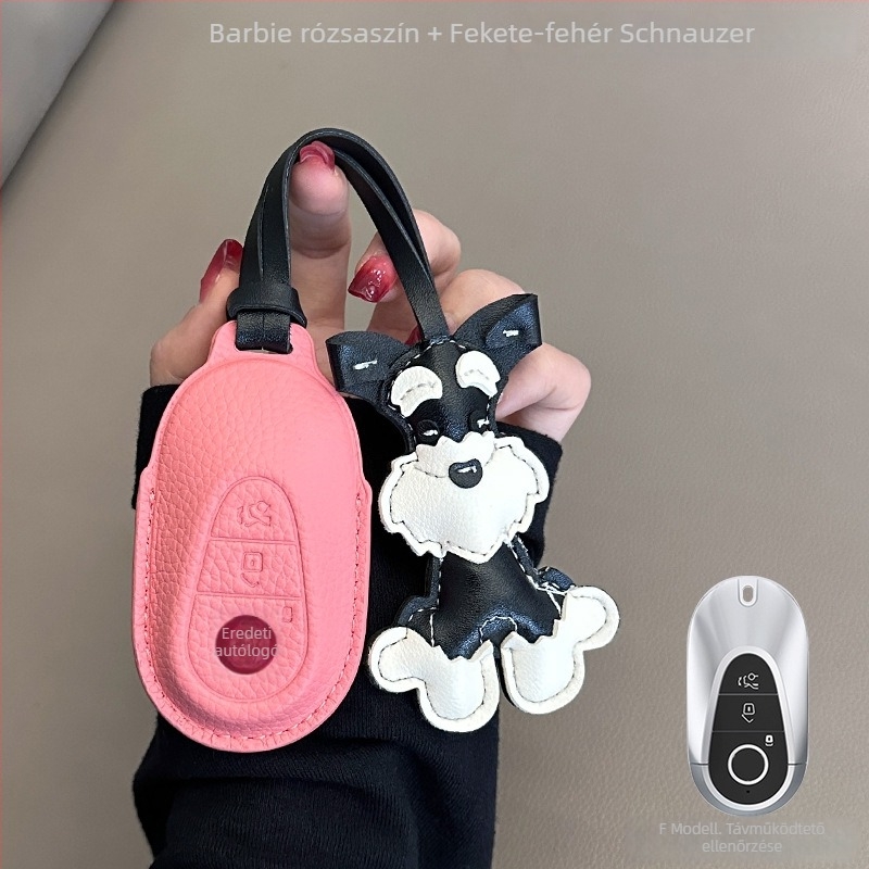 Mercedes-Benz kulcsfedél juhbőrből, exkluzív stílus, kód 0001