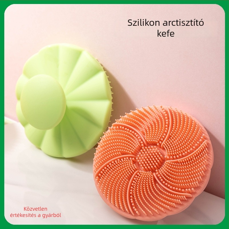Huabang szilikon arctisztító kefé – gyengéd exfoláló masszírozó a pórusok alapos tisztításáért és mitesszerek csökkentéséért; testre szabható csomagolás és logó.