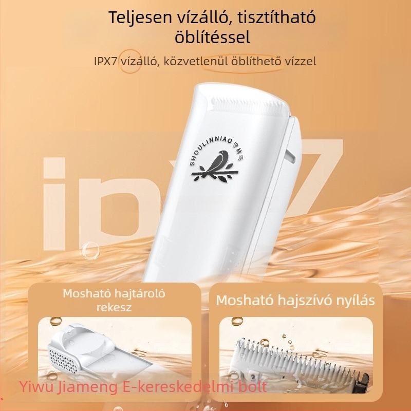 Gyerek hajvágó automatikus hajszívással, csendes elektromos, kerámia penge
