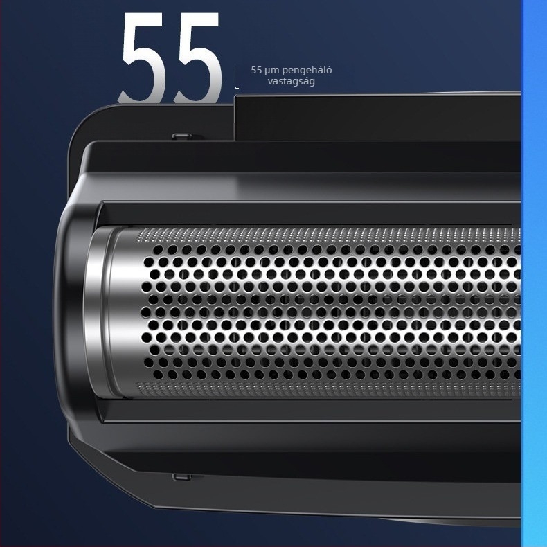 Feishuo FS175 607 Elektromos borotva, újratölthető, egyetlen mozgó fej, lebegő vágófej, szénkefe nélküli motor, levehető és mosható fej, 45 perc üzemidő