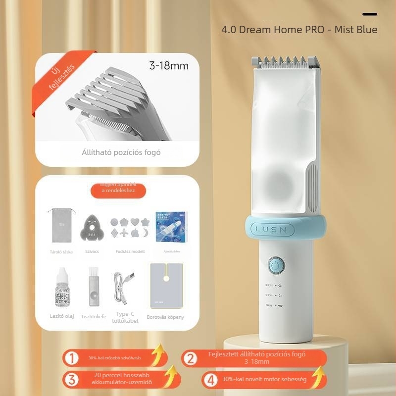 Ruyama babahajvágó készülék – 4. generáció, automatikus hajszívás