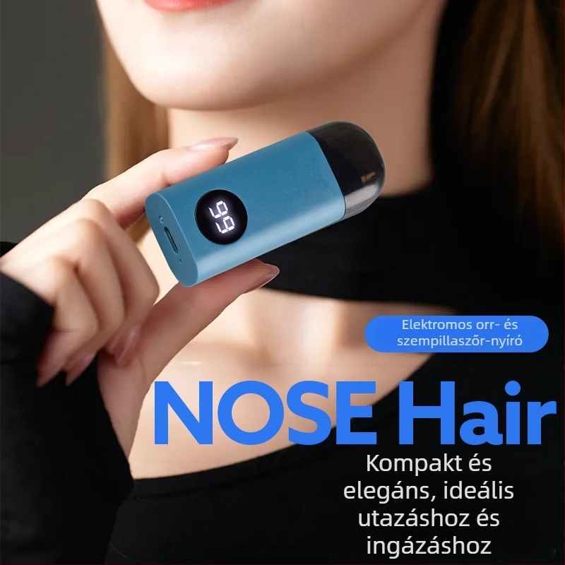 Elektromos orrszőr-trimmel beépített akkumulátorral, hálózati tápegységgel