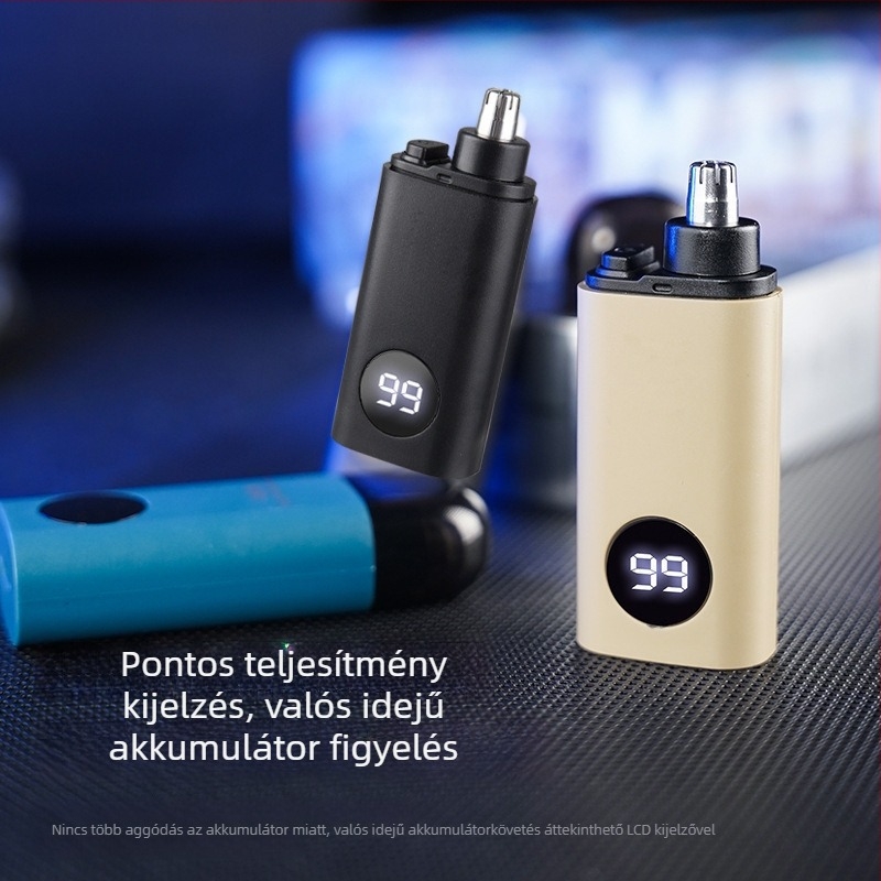 Elektromos orrszőr-trimmel beépített akkumulátorral, hálózati tápegységgel