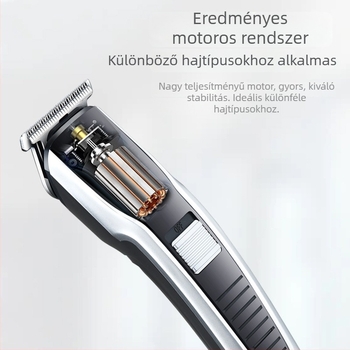 HTC hajvágó, otthoni használatra, felnőttek és gyerekek számára, újratölthető, beépített akkumulátorral, 500–800 mAh, kefés motor, vízálló, modell AT-538
