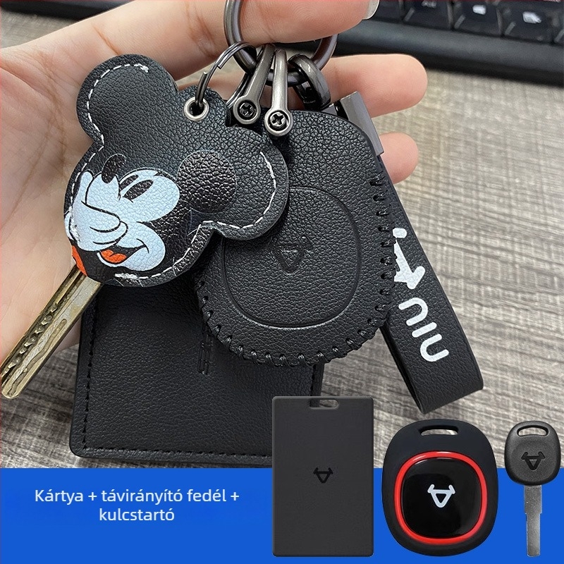 PU kulcstartó tok UQI, U2, N1s, M1 és mqi2 modelllekhez Bluetooth távirányítós védelemmel