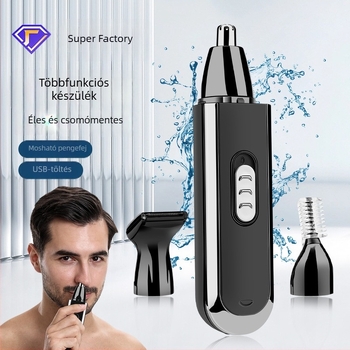 RESUXI Többcélú elektromos borotválkozó készlet — orrszőr trimming, szemöldök trimming és otthoni hajvágó készlet; újratölthető, teljesen mosható, beépített 500-800 mAh akkumulátor, modell HP-315/HP-313