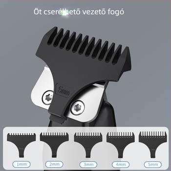 RESUXI 389-es elektromos hajvágó brús motorral, rozsdamentes acél vágófej, beépített 500–800 mAh akkumulátor, töltés üzemmód, 1–3 óra üzemidő