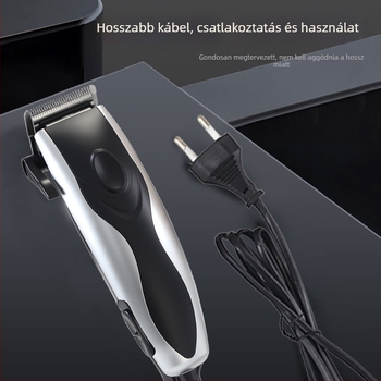 VOAUN/Wolang Vezetékes elektromos hajvágó – professzionális, hálózati tápegység, kefés motor, rozsdamentes acél pengék, zaj 46–70 dB
