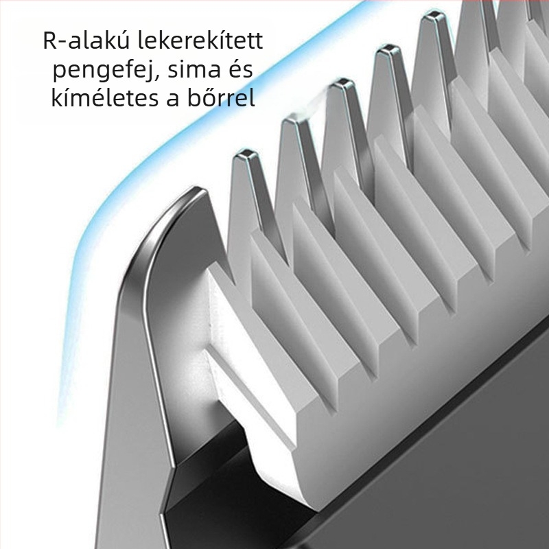 VOAUN/Wolang Vezetékes elektromos hajvágó – professzionális, hálózati tápegység, kefés motor, rozsdamentes acél pengék, zaj 46–70 dB