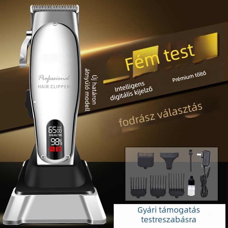 Elektromos hajvágó - beépített akkumulátor 1000–1200 mAh; levehető és mosható vágófej; rozsdamentes acél pengék; zajszint 46–70 dB