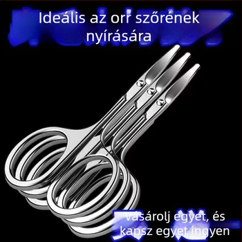 Orrszőrnyíró kerek fejjel, hálózati áramforrással, nem mosható