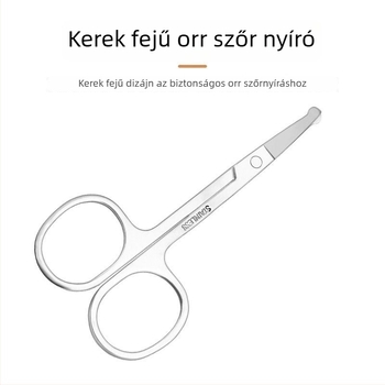 Orrszőrnyíró kerek fejjel, hálózati áramforrással, nem mosható