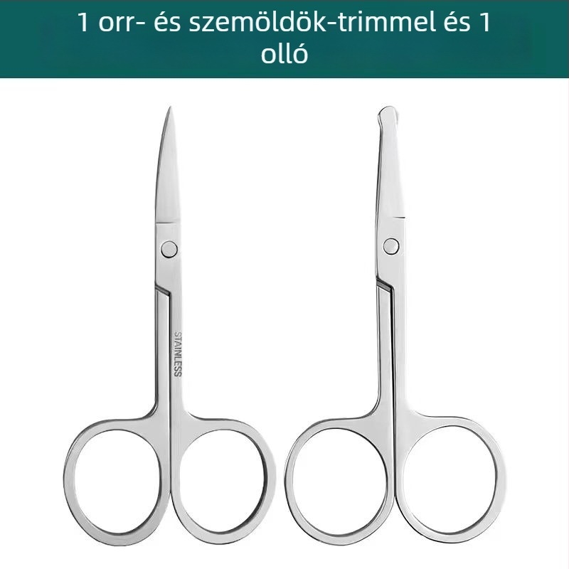 Orrszőrnyíró kerek fejjel, hálózati áramforrással, nem mosható