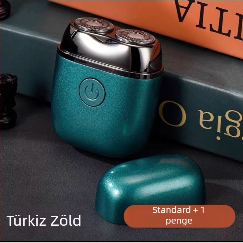 X1 elektromos borotva, rotációs fej 2 penge, beépített 500-800 mAh akkumulátor, újratölthető, kefés motor, Lebegő fej, üzemidő akár 90 perc