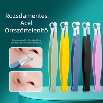Orrszőr nyíró rozsdamentes acélból, kézi működtetésű, mosható, akkumulátor nélkül