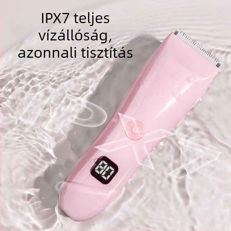 Babahajvágó – ultra-halk működés, automatikus szívó funkcióval, újratölthető, 5W, vízálló elektromos vágó