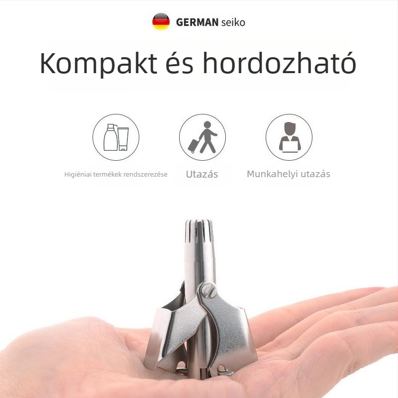 Zhuoqi orrnyíró – rozsdamentes acél, hálózati tápellátás, teljesen mosható