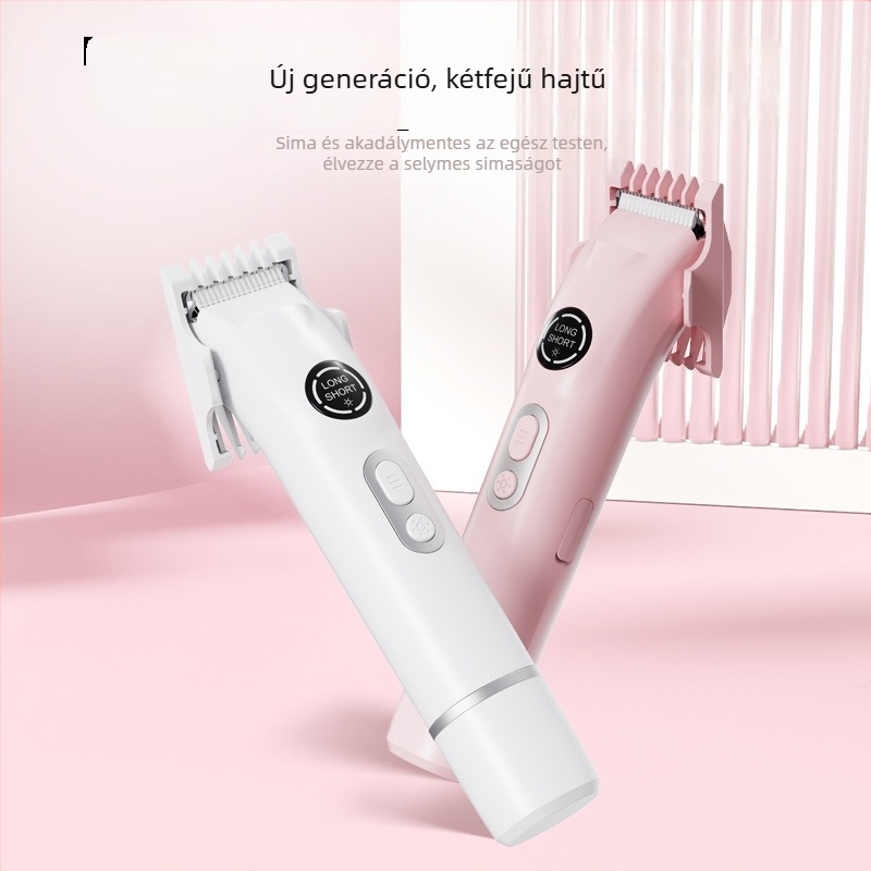 USB-töltésű, többfunkciós epilátor és borotva nőknek és férfiaknak; szemöldök- és orrszőr-trimmelő; négy cserélhető fej