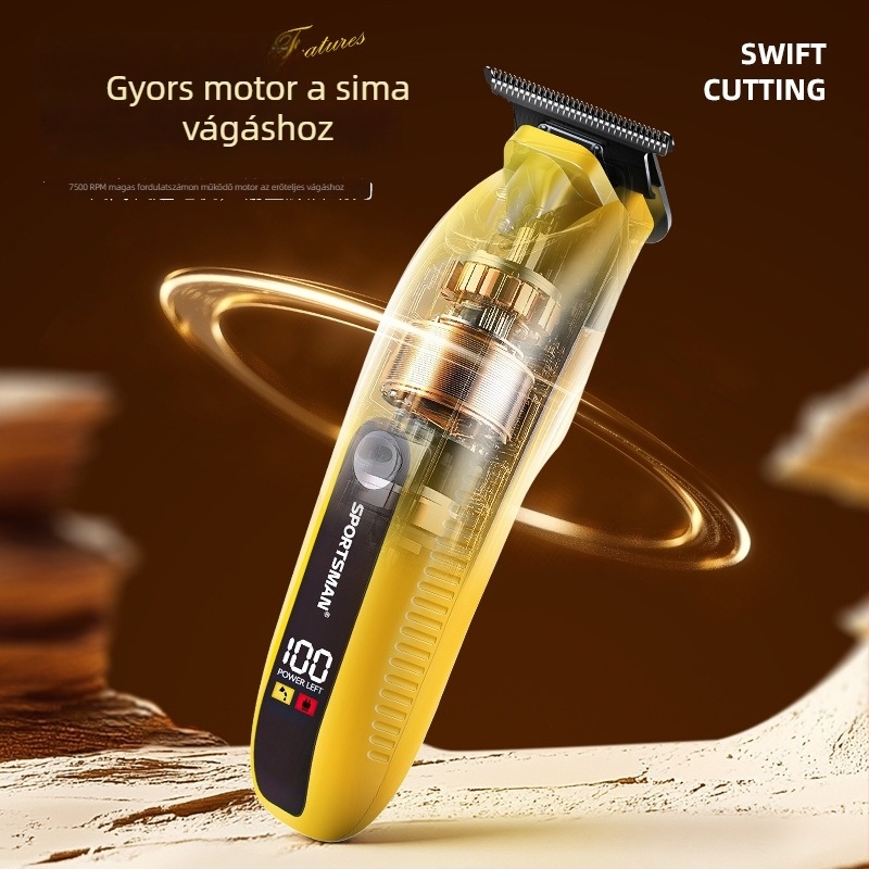 SPORTSMAN SM-769 Elektromos hajvágó – Újra tölthető, üzemidő 3–6 óra, rozsdamentes acél penge