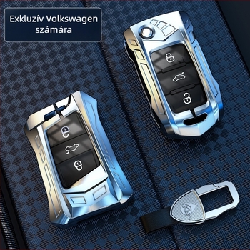 Volkswagen kulcstartó burkolat cinkötvözetből, csattal, magas minőségű, testreszabás nélkül