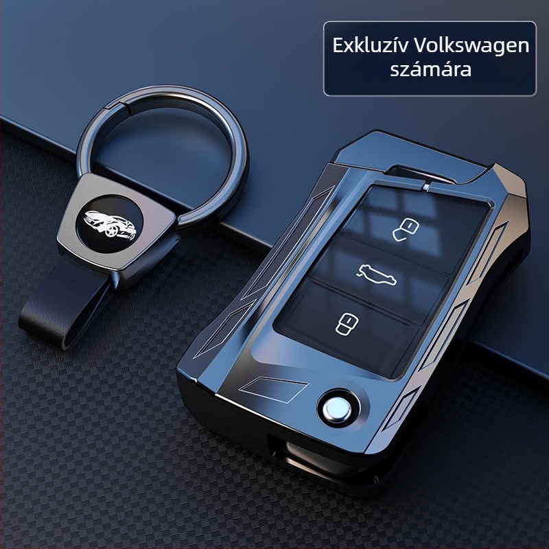 Volkswagen kulcstartó burkolat cinkötvözetből, csattal, magas minőségű, testreszabás nélkül