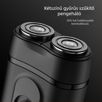 Neighbor Deer elektromos borotva, fej forgó, két pengés fej, lebegő fej, beépített 800–1000 mAh akkumulátor