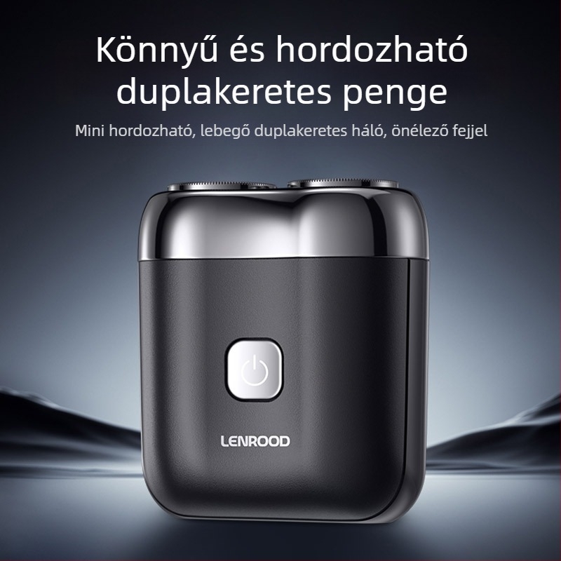 Neighbor Deer elektromos borotva, fej forgó, két pengés fej, lebegő fej, beépített 800–1000 mAh akkumulátor