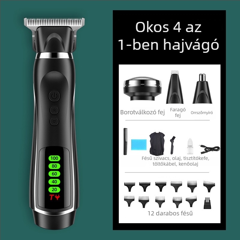 Sense of intellect vezeték nélküli hajvágó – újratölthető, teljesen mosható, rozsdamentes acél pengék, vízálló, általános használatra