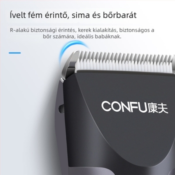 Conff KF-T123 Elektromos hajvágó kerámia vágófejjel, kettős energiaellátás (töltés vagy hálózat), vízálló és mosható, univerzális használatra