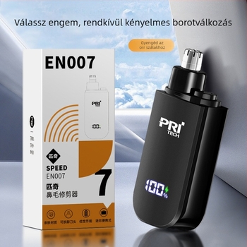 Elektromos orrszőr-trimmel (ABS tokkal; levehető és mosható pengével; beépített akkumulátor; üzemideje több mint 7 nap)