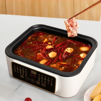 XH-D20 elektromos gőzölő, három réteg, 10L+ kapacitás, 800W, mikroprocesszoros vezérlés