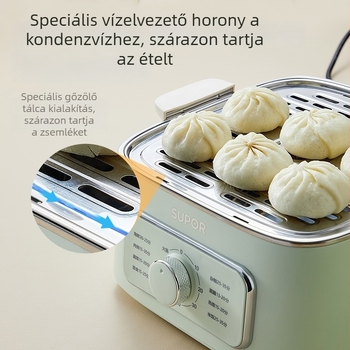 Supor elektromos pároló látható párolókosárral, nagy kapacitású, rozsdamentes acél, 3 rétegű, modell ZN23FK930