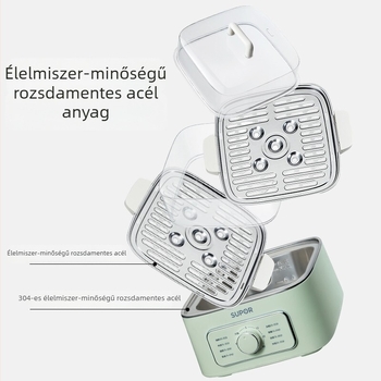 Supor elektromos pároló látható párolókosárral, nagy kapacitású, rozsdamentes acél, 3 rétegű, modell ZN23FK930