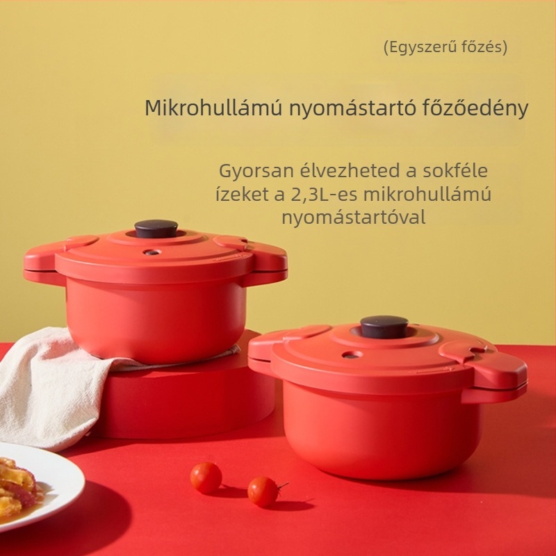 Kashouju Mikrohullámú rizsfőző – PP + szilikon gél, Indukcióval kompatibilis, 0.996 kg, Elektrikus gőzölő