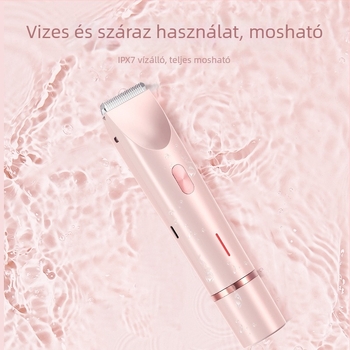 Női elektromos borotva, modell 0236L, USB-s tápegység, brushless motor, kivehető vágófej, nedves és száraz használatra