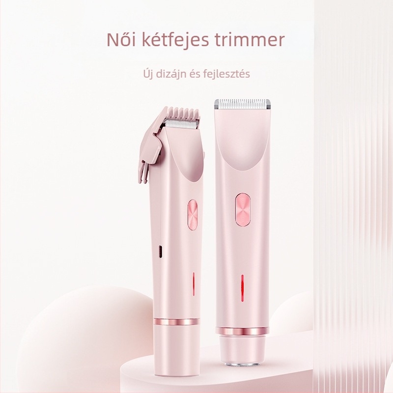 Női elektromos borotva, modell 0236L, USB-s tápegység, brushless motor, kivehető vágófej, nedves és száraz használatra