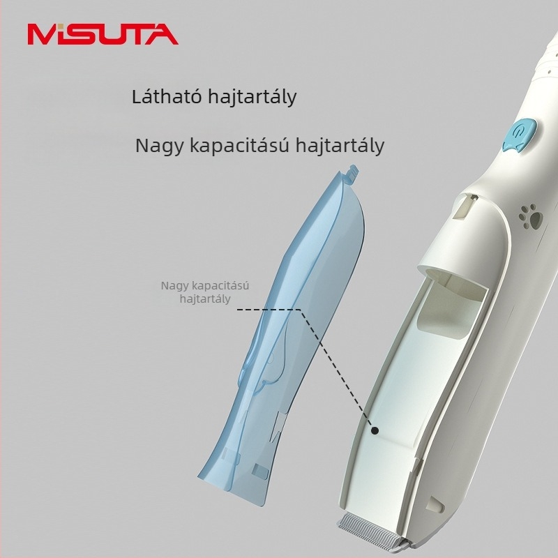 Misuta babahajvágó – újratölthető, 5W motor, automatikus hajszívás, alacsony zajú, vízálló, baba- és felnőtt használatra