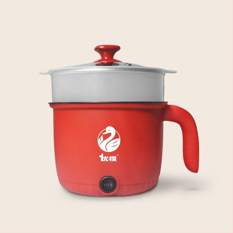 All-in-One elektromos mini forró fazék kollégiumi szobához, 800W, <1L, műanyag test, tapadásmentes belső