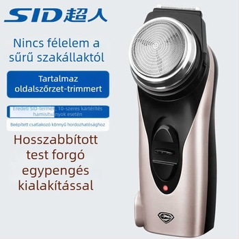 RS102 elektromos borotva, újratölthető, forgó fejű, 1 fej, lebegő fej, 30 perc üzemidő