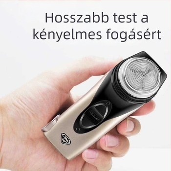 RS102 elektromos borotva, újratölthető, forgó fejű, 1 fej, lebegő fej, 30 perc üzemidő